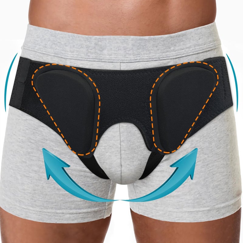 Comfortable Hernia Belt Truss for Men Women Custom Fit DoubleSingle InguinalSports Hernia Support Groin for Left RightUpgraded Hernia BracesAdjustable Straps for PrePost Surgery Pain Relief